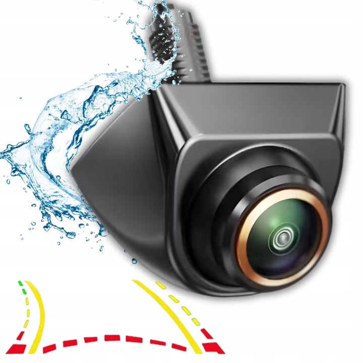 Camera de marsarier metalica AHD/CVBS 1080P, rotativa 360, waterproof IP68, unghi de vizualizare 170, set complet