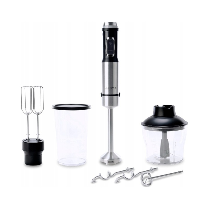 Блендер Zeegma 1500 W, черен, комплект с 5 аксесоара