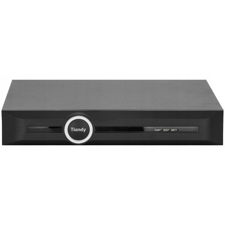 DVR IP Tiandy TC-R3120, 20 канала, 8Mpx, 255x238x45mm, черен
