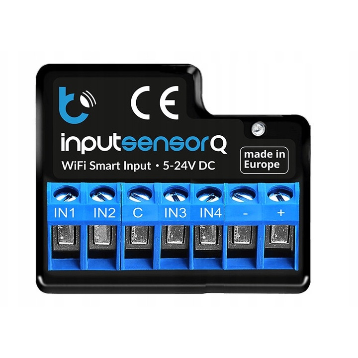 Blebox inputSensorQ WiFi modul, 4 digitális bemenet, állapotfigyelés, 5-24 V DC