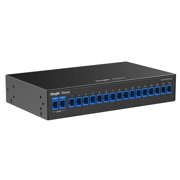 Distribuitor optic pasiv RG-SPL2016-SC, 16 porturi, e-Lighten, 220x130x42mm, metalic