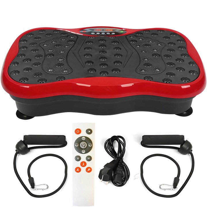 Platforma vibranta, antrenament intreg corp, fara marca, cu display, linkuri de sustinere