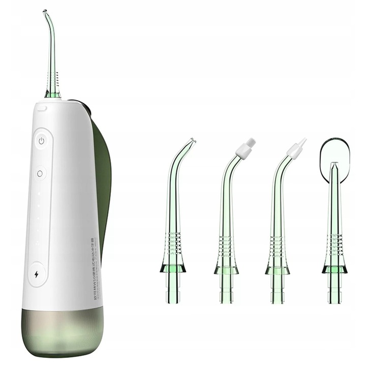 Oclean W10 szájzuhany, 1400 pulzáció/perc, 5 üzemmód, zöld, 200ml