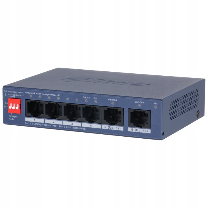 Switch fara management DAHUA CS4006-4GT-36, 4 porturi