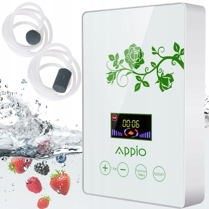 Generator de Ozon APPIO, 600mg/h, 230V, 12W, 100cm, pentru curatarea alimentelor, set complet
