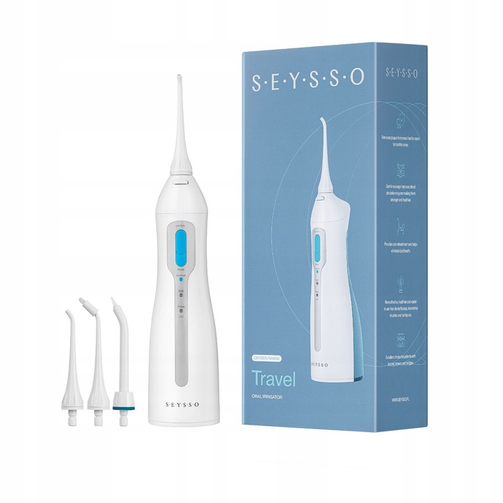 SEYSSO Oxygen Travel szájzuhany, 3 üzemmód, 150ml, vezeték nélküli, IPX7