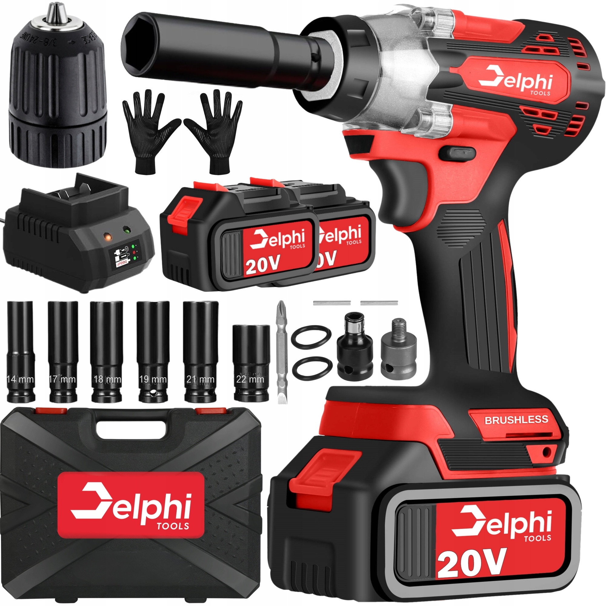 Delphi Tools 20V csavarozógép 2 akkumulátorral és kiegészítőkkel - eMAG.hu