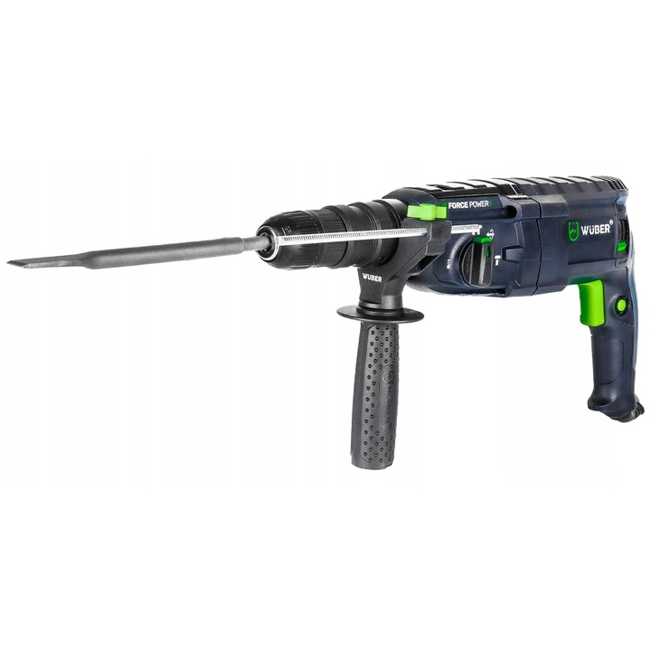 Rotopercutor Wuber 2500W, 4J, SDS+, 3 moduri de lucru, 230V, set complet