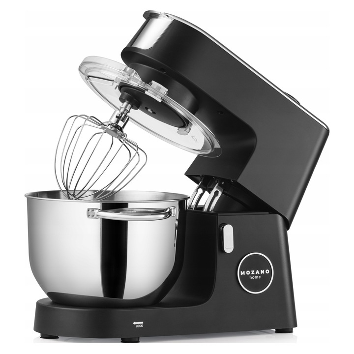 Robot de bucatarie, Mozano Kitchen Advanced 3200W, 6,2L, negru, cu functie de incalzire