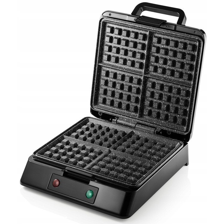 Aparat de desert Kerch PROFI, 2200 W, negru, 4 gofre, nepriharita