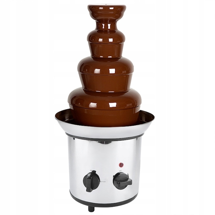 Masina de topit ciocolata, 170W, inox, 37x22x43cm, set