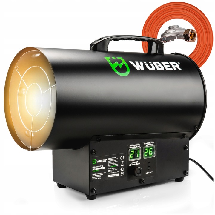 Wuber 15 kW gázüzemű hőlégfúvó