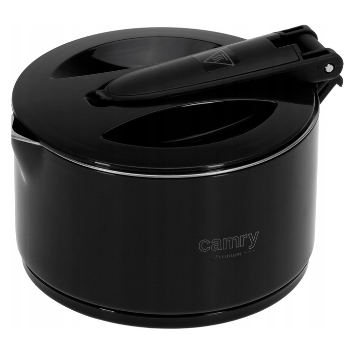 Fierbator turistic Camry CR1378, 0,6 L, constructie pliabila, silicon, rosu, 19,5x12,4x18cm