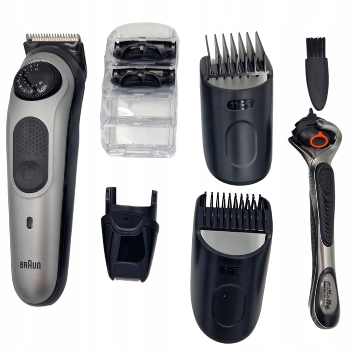 Trimmer Braun BT5265, set, 39 lungimi, 0,5-20 mm, alimentare acumulator