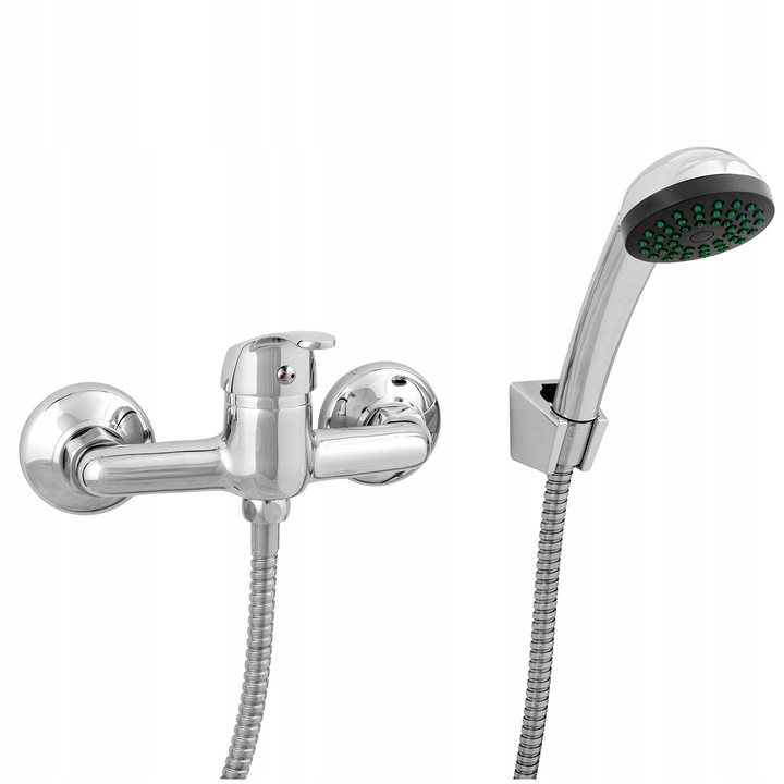 Baterie prysznicowa Aqui Basic, crom, 10cm, set complet de montaj