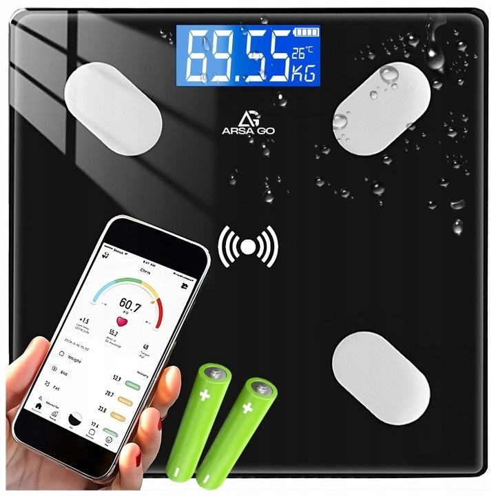 Cantar corporal analitic 32W1, aplicatie smart, multicolor