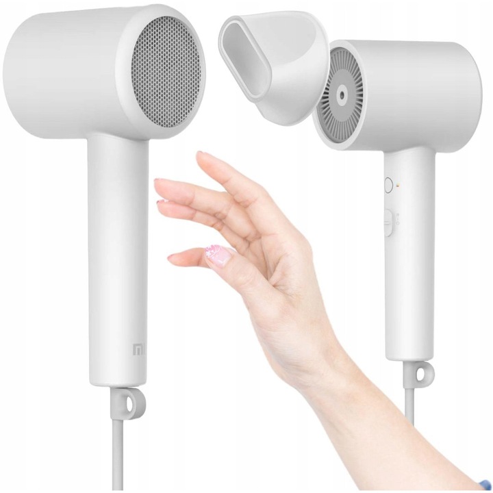 Сешоар Xiaomi Mi Ionic Hair Dryer H300, 1600W, функция за йонизация, бял, 215x77x135mm