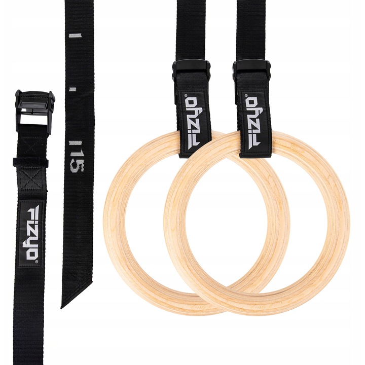 Set accesorii fitness, obrete de gimnastica din lemn, capacitate 300kg