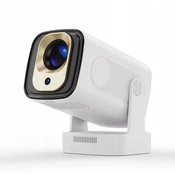 LED 4K видеопроектор, 330ANSI, Android, автофокус, бял, 196x101,4x92мм, пълен комплект