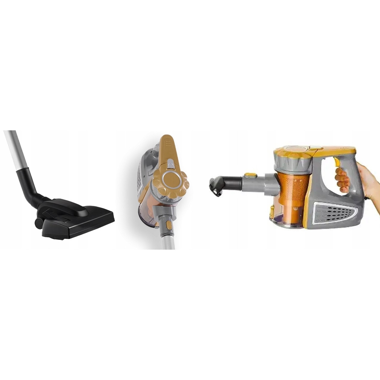 Aspirator vertical 800W cu 3 accesorii, filtru din plastic, capacitate 1,5L, 620cm