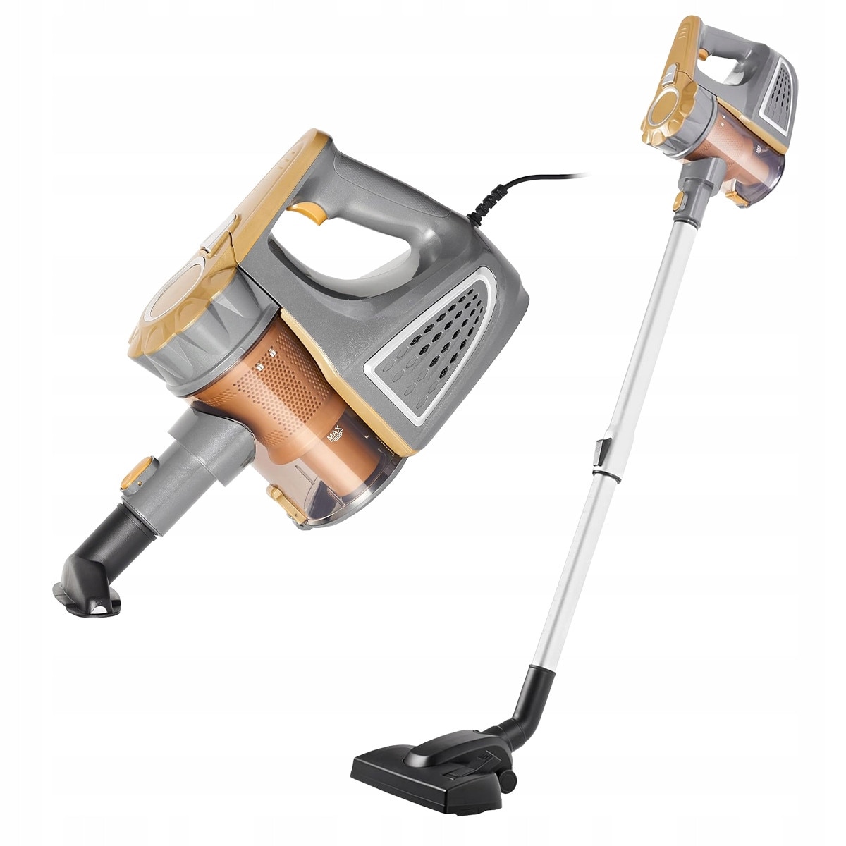 Aspirator vertical 800W cu 3 accesorii, filtru din plastic, capacitate 1,5L, 620cm