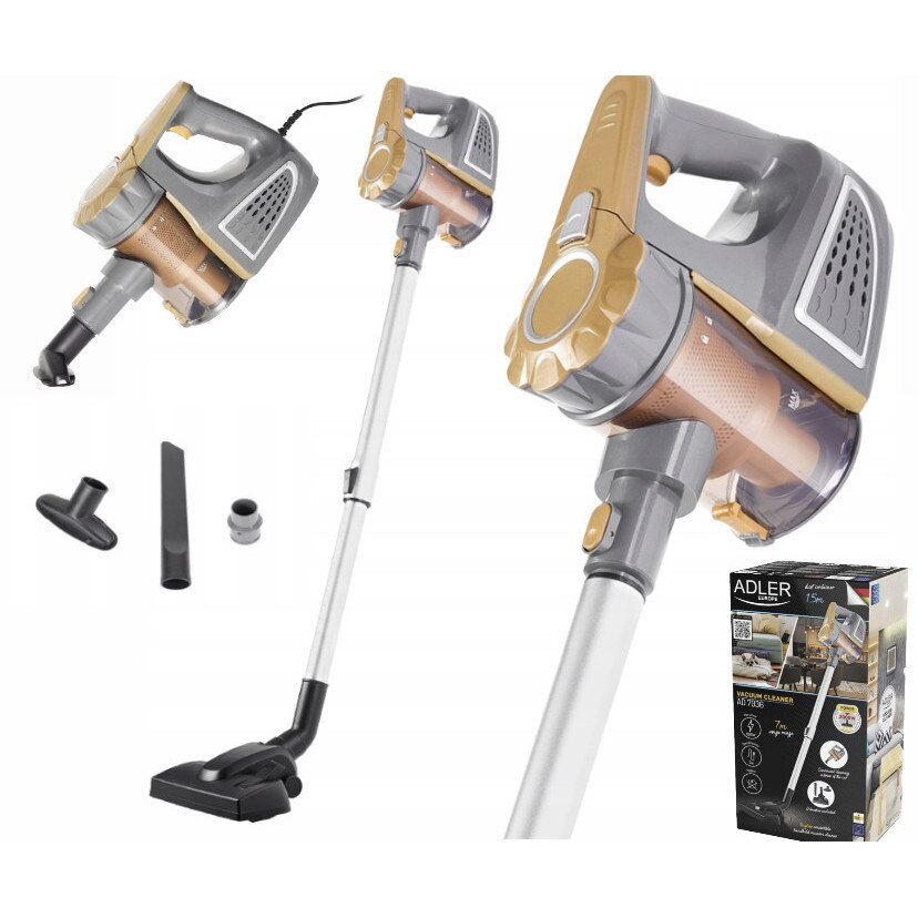 Aspirator vertical 800W cu 3 accesorii, filtru din plastic, capacitate 1,5L, 620cm