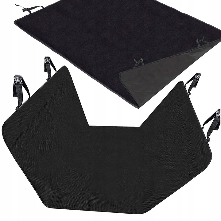 Covor de protectie pentru bancheta din spate, Springos, poliester, neagra, 147x137cm