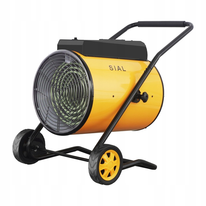 Ipari hőlégfúvó SIAL D15, 15kW, fém, IP24 védelemmel, mobil