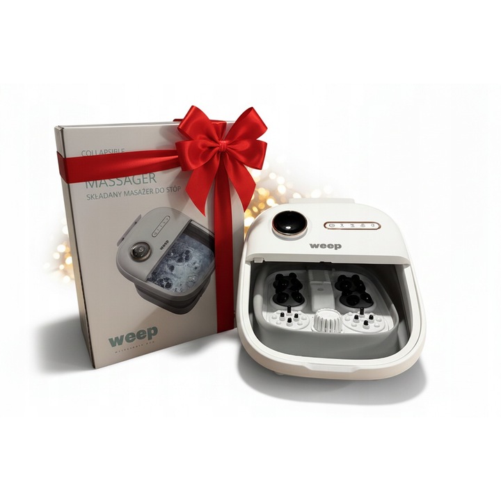Масажор за крака WEEP D5 PRO, 500W, хидромасаж, функция за нагряване, сгъваем дизайн