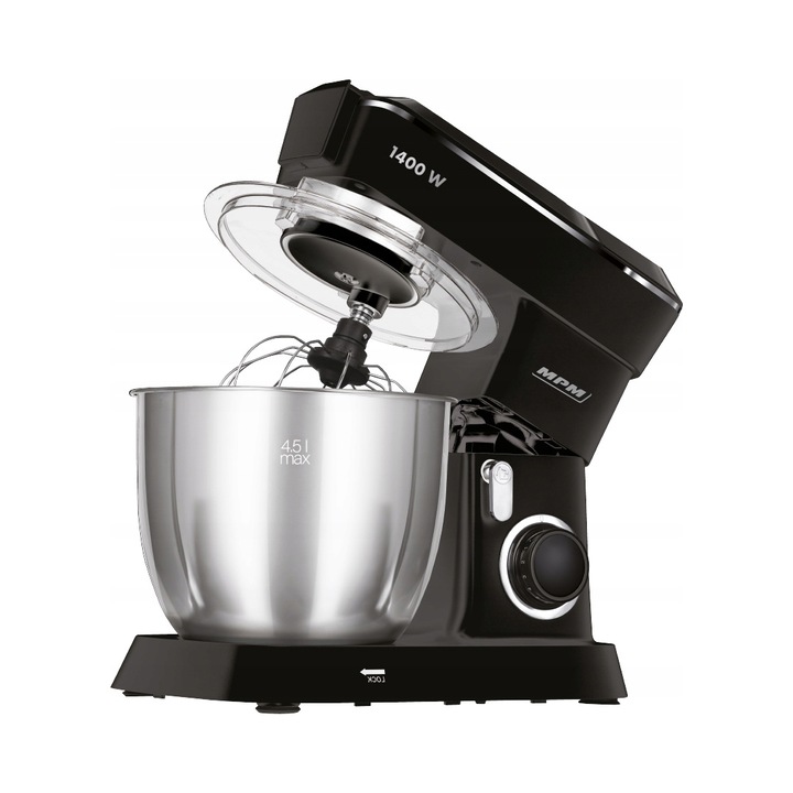 Robot de bucatarie MPM MRK-25, 1400 W, 4,5 l, 5,0 l, negru