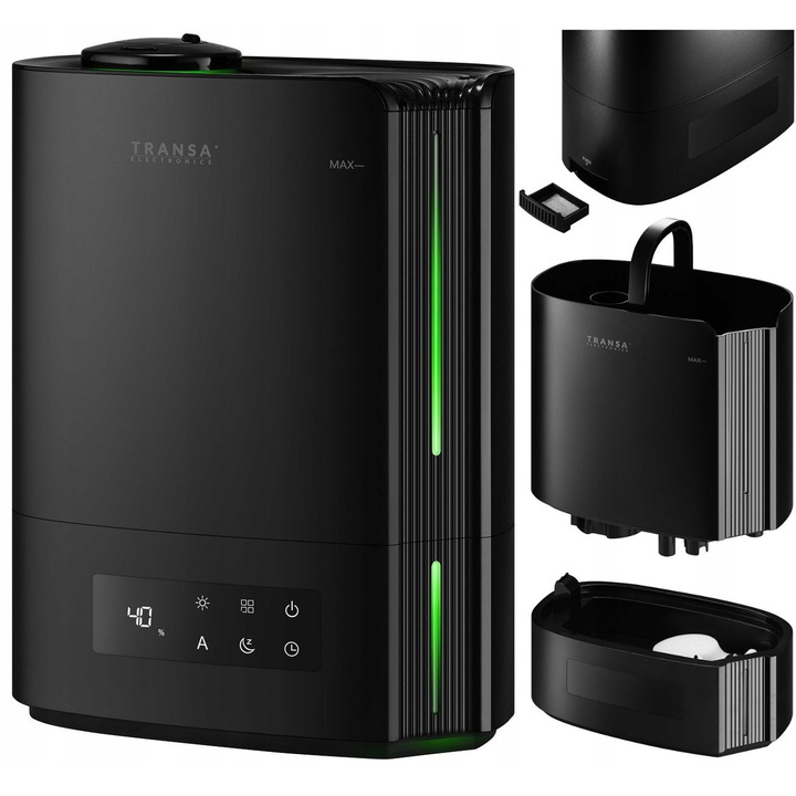 Umidificator, 4,8L, aromaterapie, higrostat, pilot, ionizator