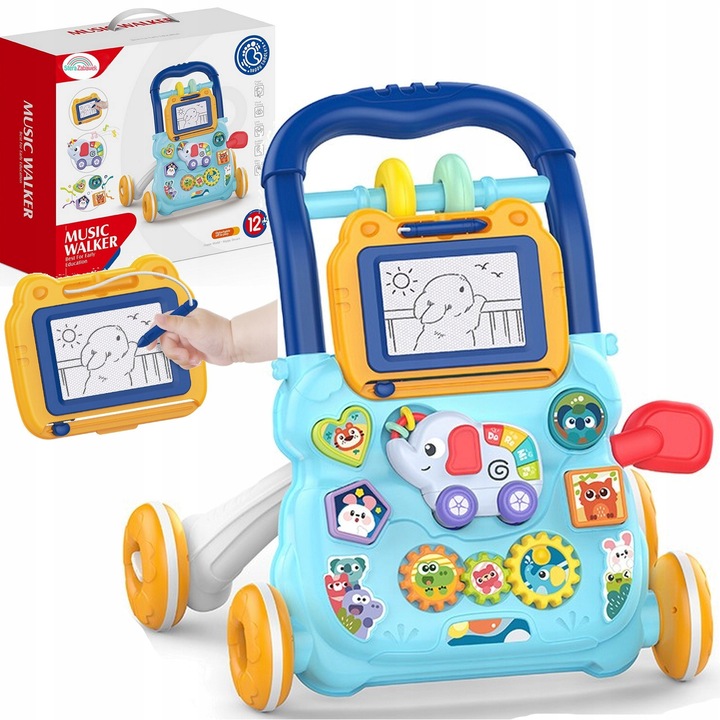 Impingator educational interactiv cu muzica si lumini, tabla magica, 41x40x32cm, set, sferazabawek