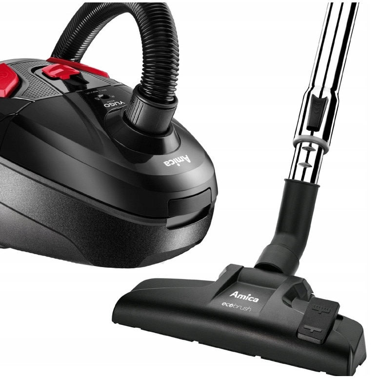 Aspirator cu sac, 900W, negru, set complet, filtrare EPA 12, reglare putere