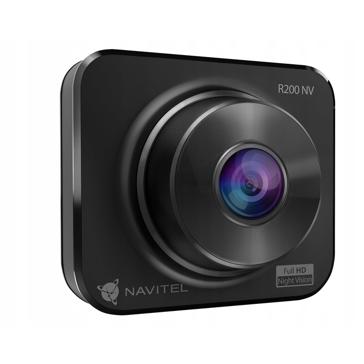 Камера за кола NAVITEL R200 NV, Full HD 1920x1080 30 fps, ъгъл на заснемане 140°, нощно виждане, G-сензор, microSD до 64 GB, черна