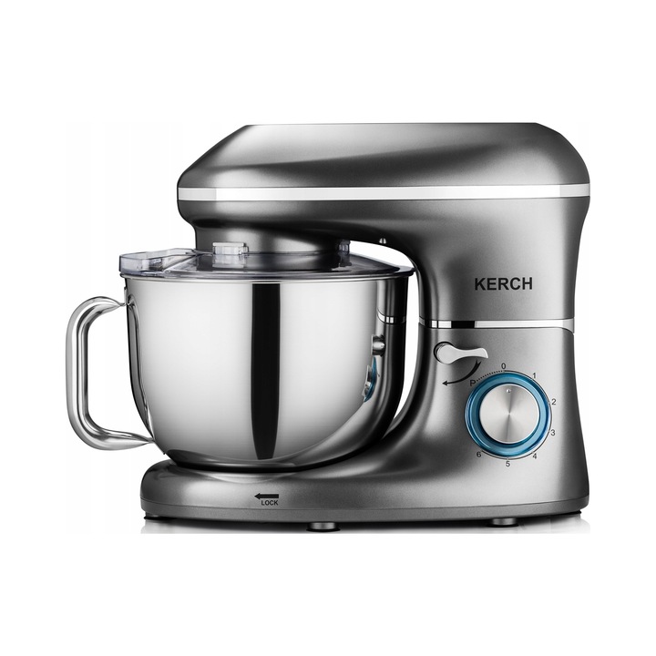 Robot de bucatarie MyCHEF 4000W, 2000W, sistem planetar, otel inoxidabil, capacitate 6,2 litri