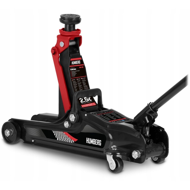 Elevator auto hidraulic 2,5 t, inaltime 80-360 mm, niskoprofil, cu 2 adaptoare, roti pivotante 360°