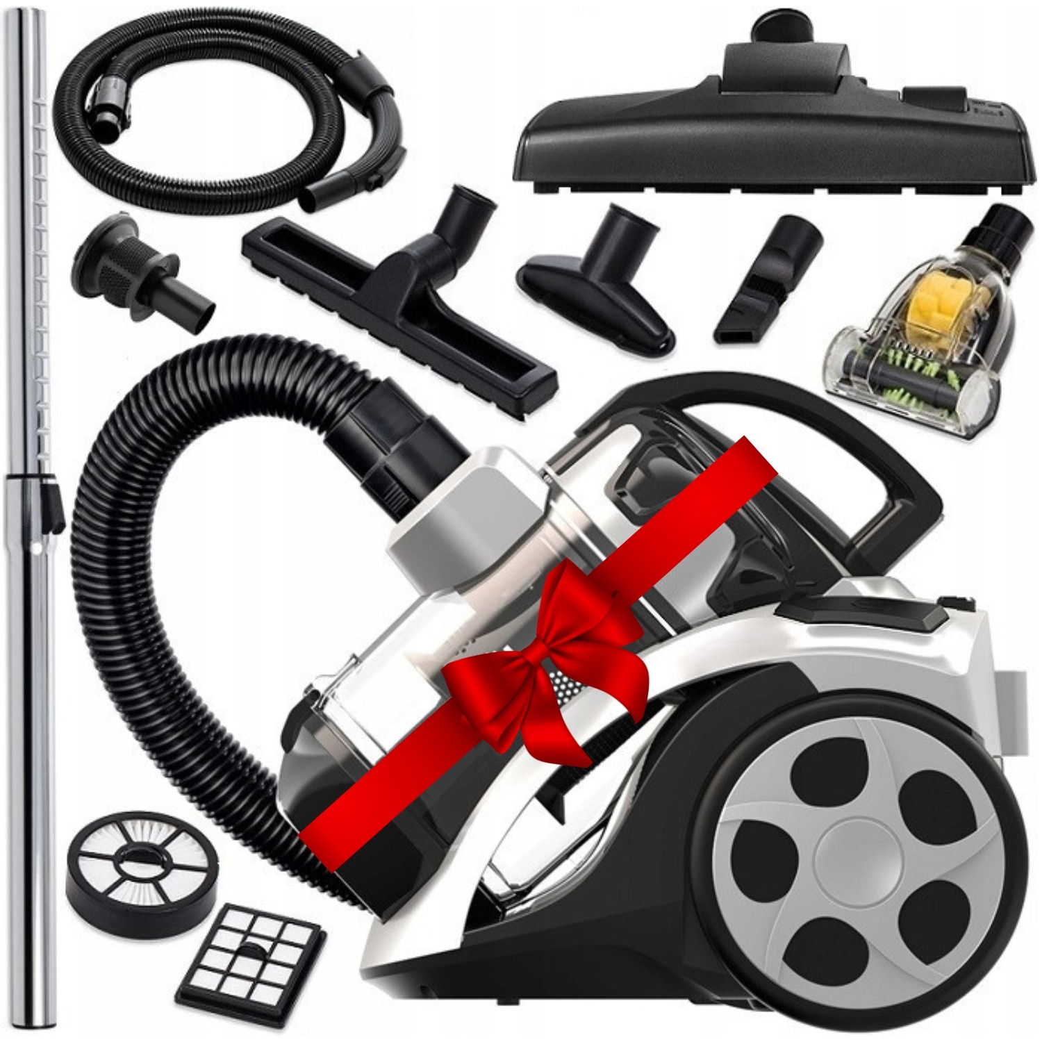 Aspirator fără sac Kerch XTREME 3999W, filtr HEPA H13, tehnologie MultiCyclone, capacitate 2l, greutate 5kg