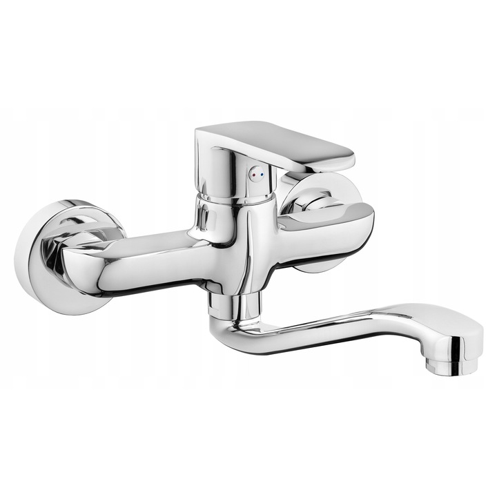 Invena Siros fali konyhai csaptelep, ezüst