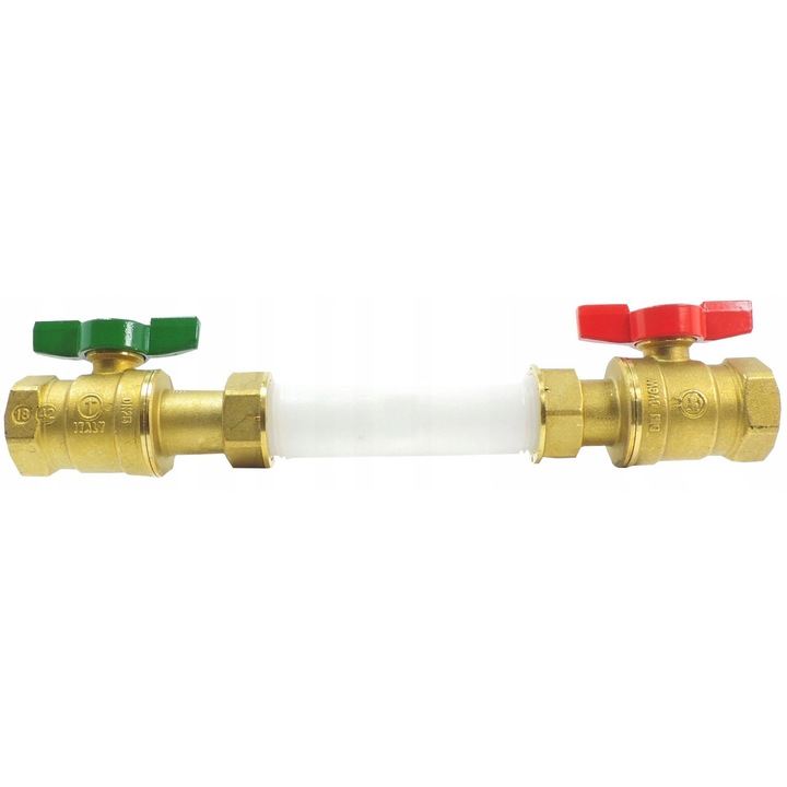 Giacomini vízóra tartozékkészlet, 1", 2,5 m3/h, max. 30C hőmérséklet, 310mm hossz