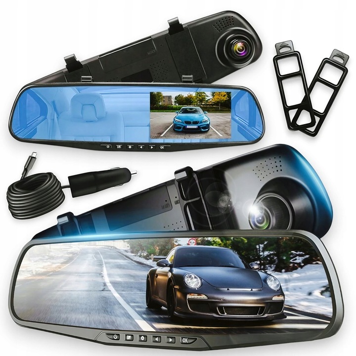 Camera auto DVR, Retoo Drivetech M011, Full HD 1080p, unghi de 170°, set complet, 32GB