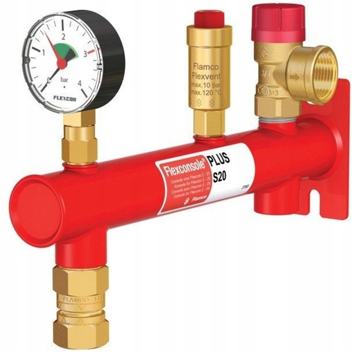 Flexconsole Plus komplett készlet, Flamco, tartozékokkal, 2-25 liter, 3/4"