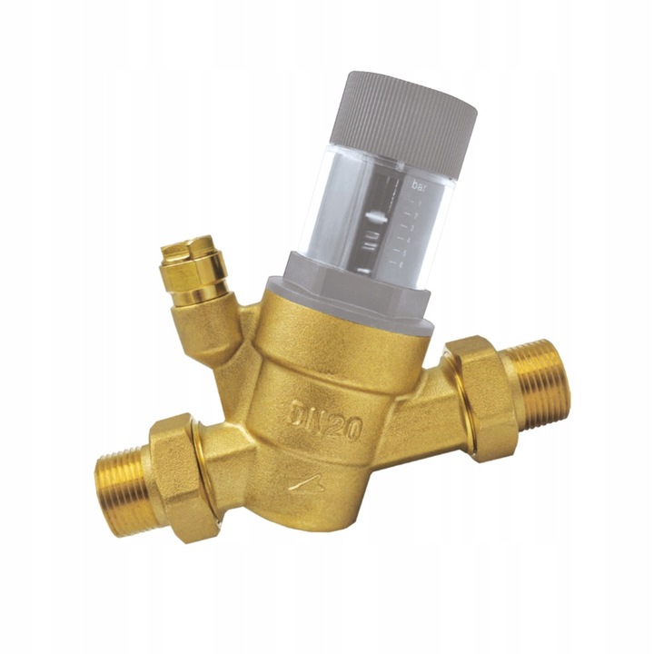 Reductor presiune apa Goshe 3/4", compact, cu filtru, 3/4" x 142mm x 129mm x 52mm