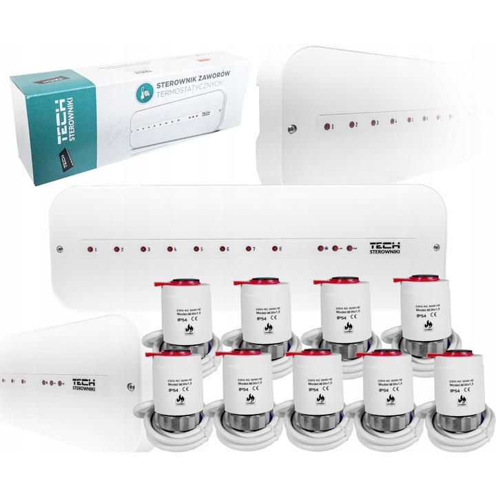 Sterownik pentru incalzire in pardoseala cu 9 silozuri termolectrice M30NC 230V Damix