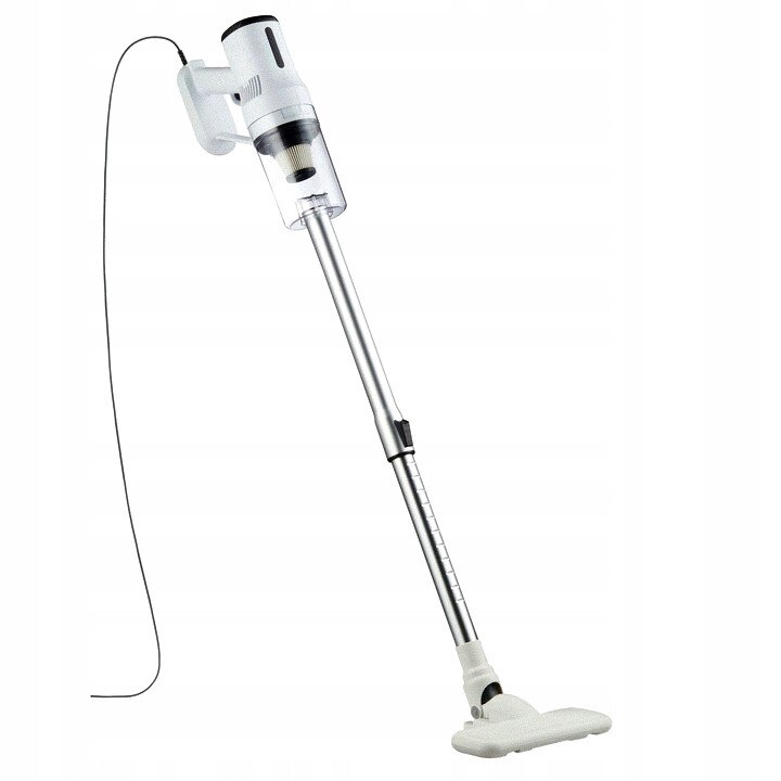 Aspirator vertical 2in1 fara sac 600W cu filtru HEPA, alb