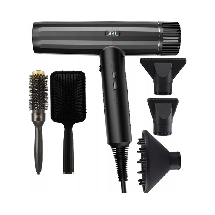 Uscator de par JRL 2020H, 2150W, negru, set cu 2 perii