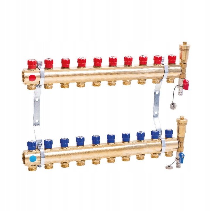 Distribuitor, PHA-109A, CuZn, 1,0 MPa, 95C, 10 circuite