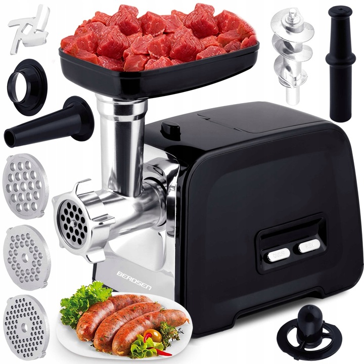 Masa electrica de tocat Berdsen BM-601, 450W/1200W, 4 situri, accesorii kebbe, 110cm