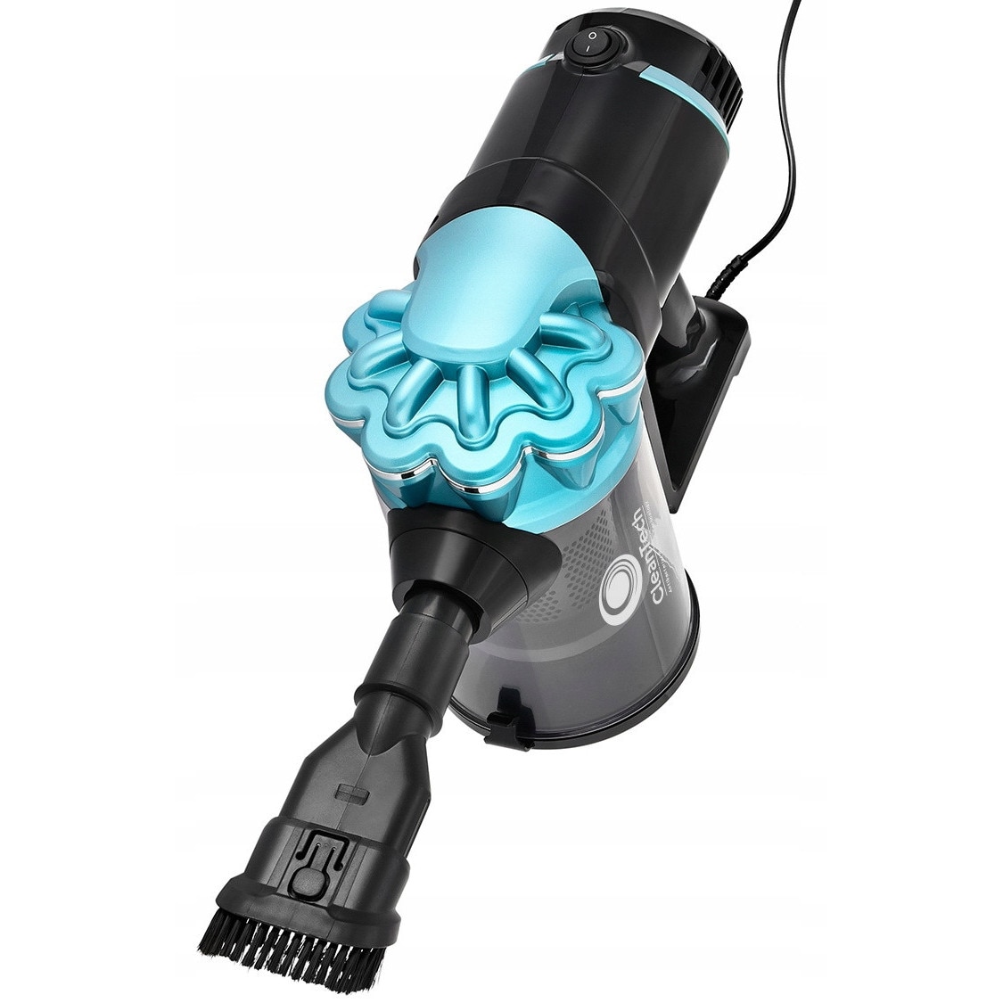 Aspirator 2 in 1 Kalorik HVC 1002, fara sac, filtru HEPA antibacterian, 600W, 0,8L, 1,98kg, negru