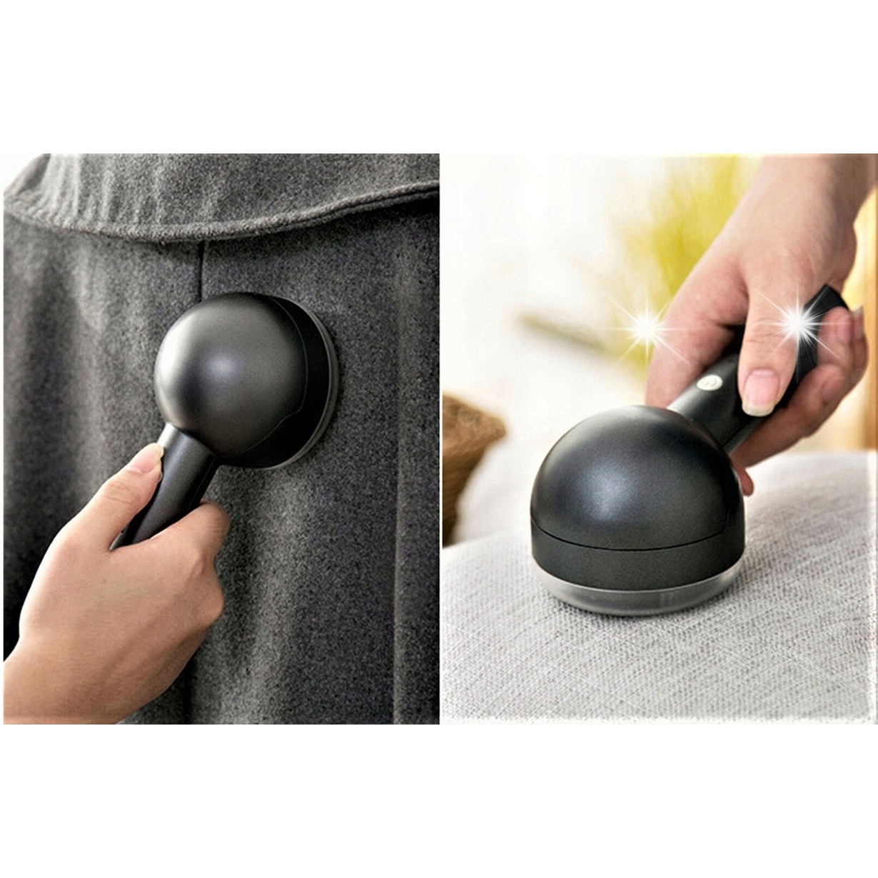 Aspirator golire haine, 8W, 1200mAh, set cu 2 lame, cablu USB, perie de curățare