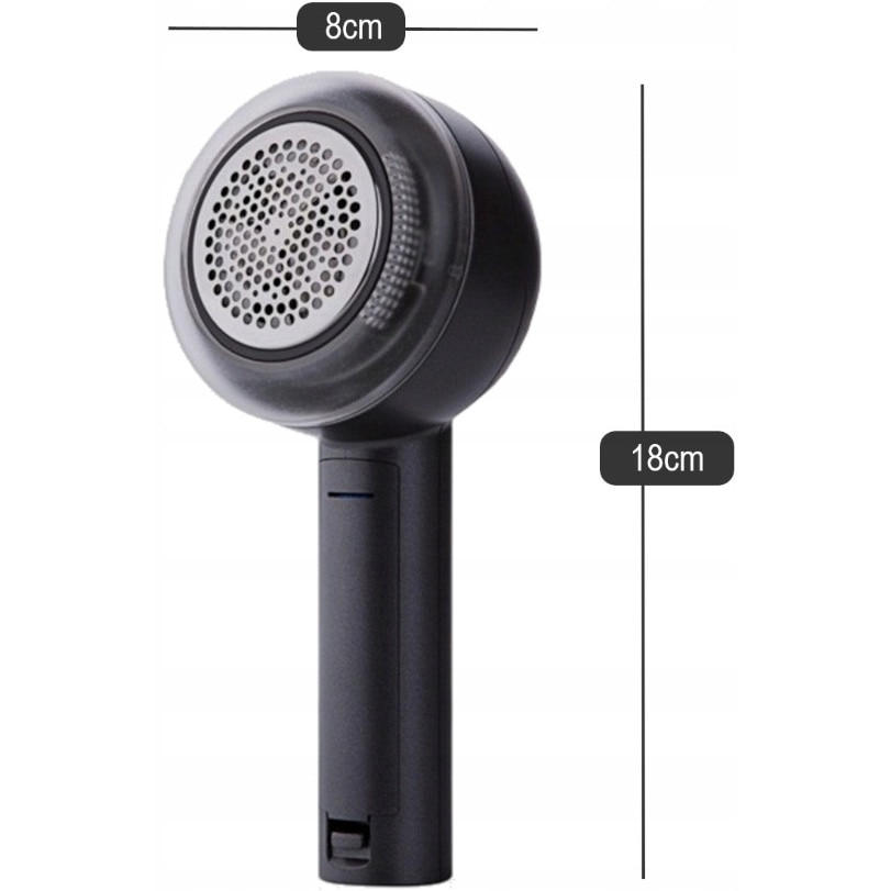 Aspirator golire haine, 8W, 1200mAh, set cu 2 lame, cablu USB, perie de curățare